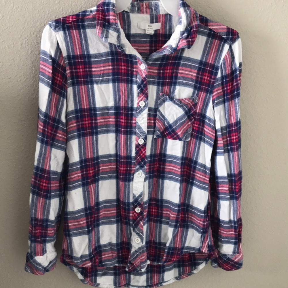 Plaid long sleeve shirt